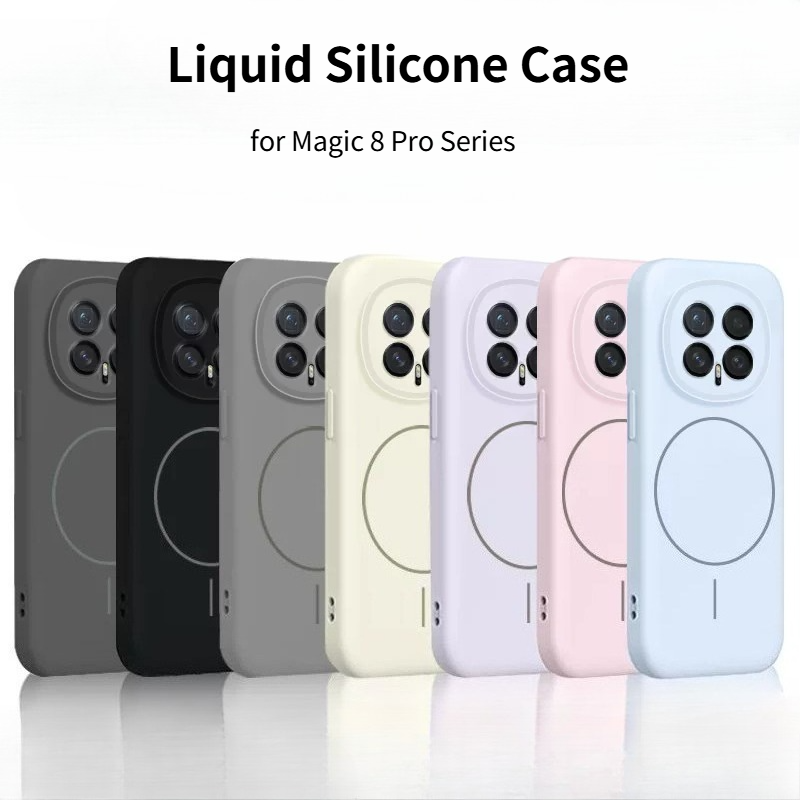 Liquid Silicone Magnetic Phone Case - Moda Orijinal Sıvı Silikon Telefon Kılıfı
