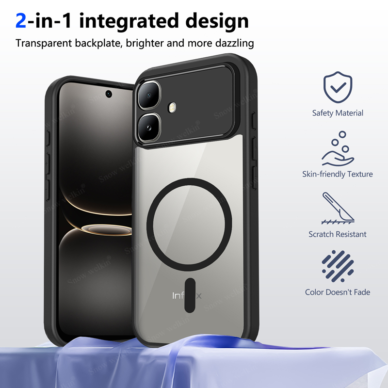 Clear Shockproof Bumper Case - Infinix Smart 20 Smart10 4G PC