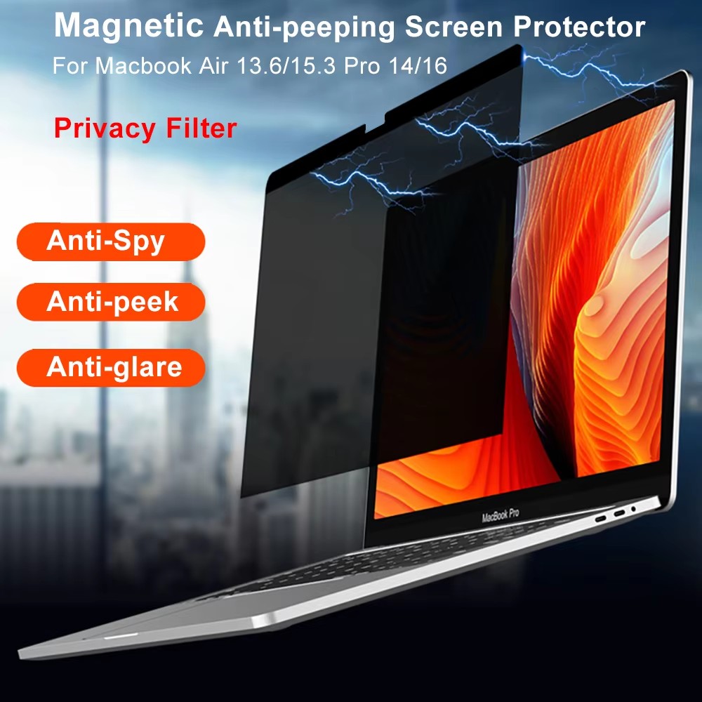Matte Anti Glare Screen Protector - Manyetik Gizlilik Ekran Koruyucu Macbook M4