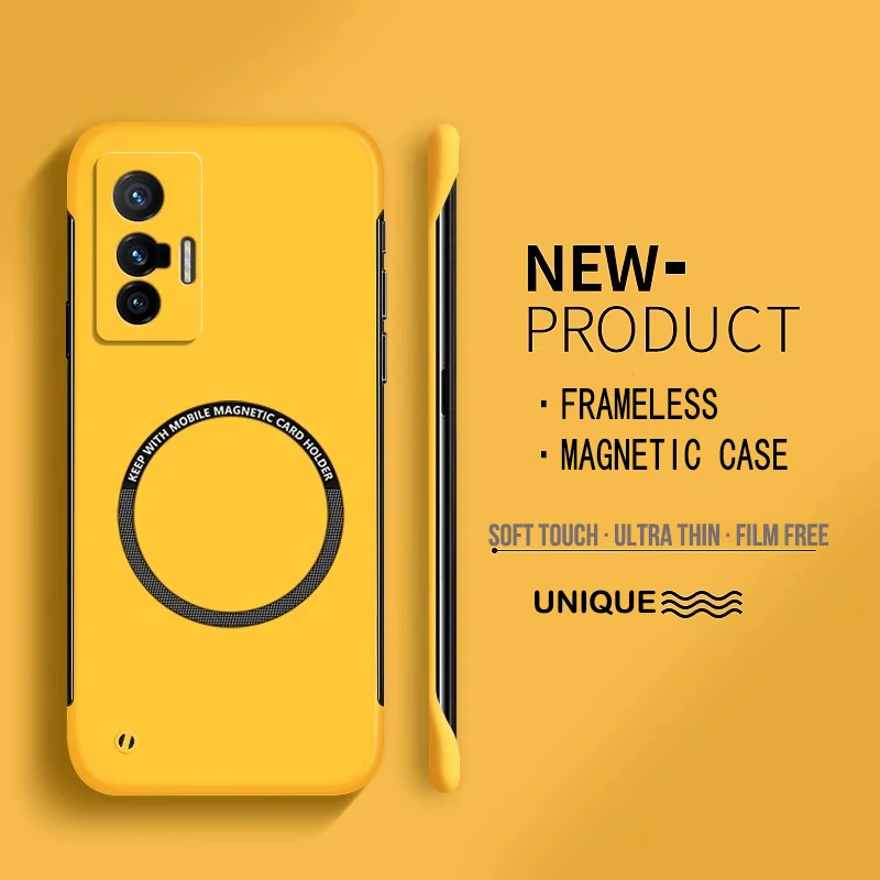 Ultra Thin Frameless Phone Cover - Ultra Ince Sert PC Manyetik Çerçevesiz