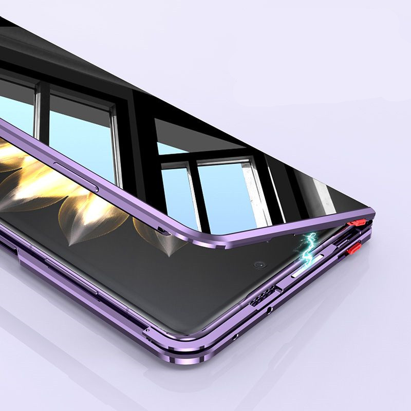 Metal Bumper Aluminum Frame Case - Onur Magic için V2 MagicV2 Anti-Spy