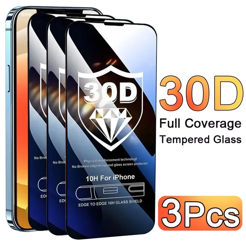 Screen Protectors - 3 Adet Cam Koruyucu Telefon Kılıfı
