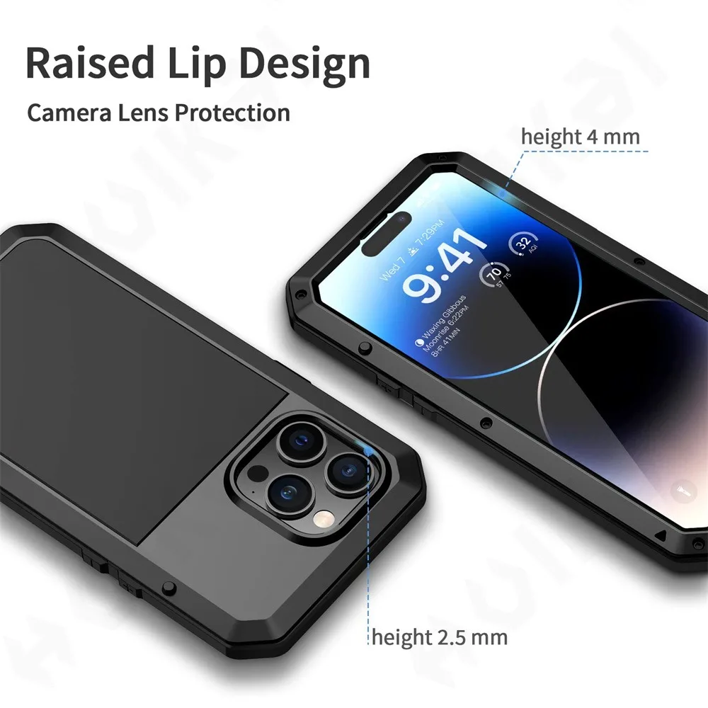 iPhone 16e 15 14 13 12 11 Pro  - Heavy Duty 360 Full Body Protective Case incelemesi ve fiyatı