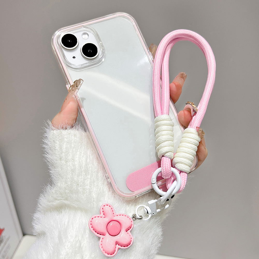 Lüks Şeker Renkli Kordonlu Tel - Clear Shockproof Bumper Case incelemesi ve fiyatı