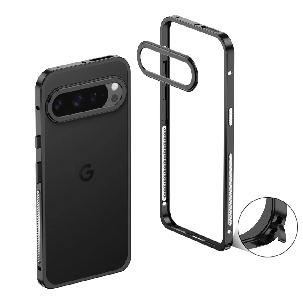 Google Pixel 10 9 8 Pro XL içi - Metal Bumper Aluminum Frame Case incelemesi ve fiyatı
