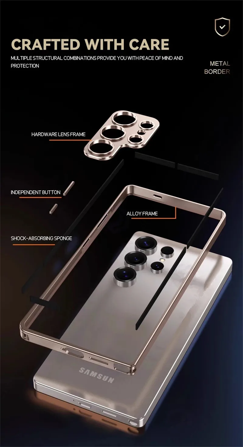 Samsung Galaxy S23 S25 Ultra S - Metal Bumper Aluminum Frame Case incelemesi ve fiyatı