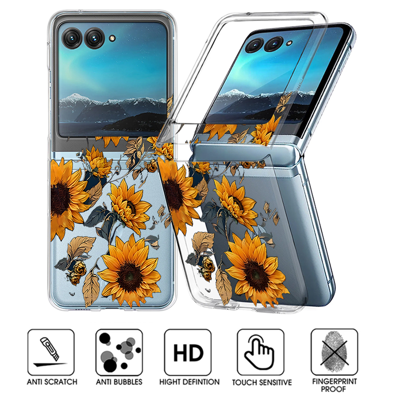 Ayçiçeği Desenli Şeffaf Telefo - Clear Shockproof Bumper Case incelemesi ve fiyatı