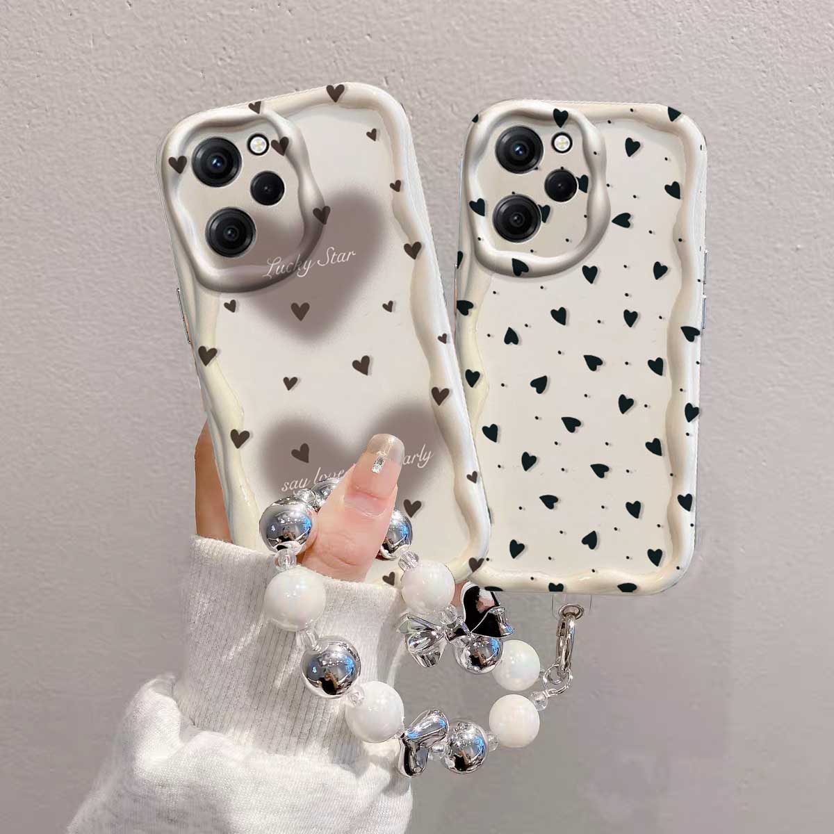 RENO 15 15F 14 PRO 14F 13F 12F - Cute Cartoon Wrist Strap Silicone Case incelemesi ve fiyatı