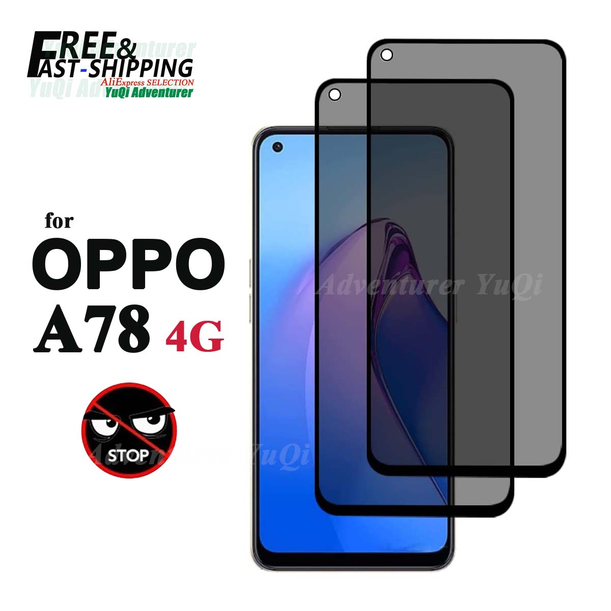 OPPO A78 4G gizlilik için Anti - Anti Spy Privacy Glass Case incelemesi ve fiyatı