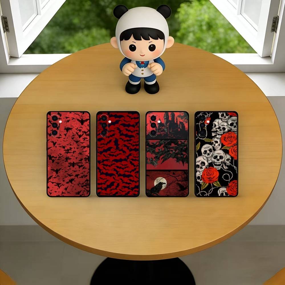 Vintage Kırmızı Yarasalar Kafa - Vintage Floral Pattern Soft Case incelemesi ve fiyatı