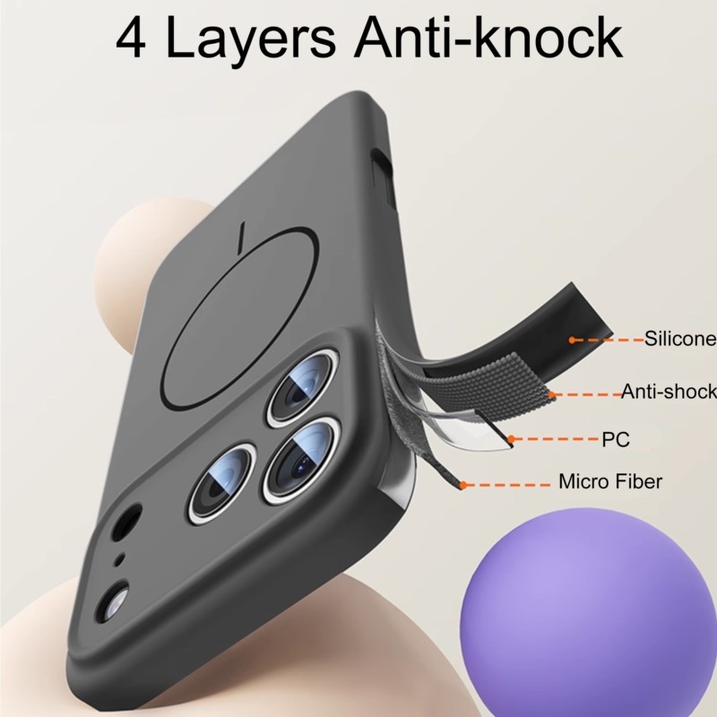 iPhone 18 17 Air 16 Pro 15 14  - Liquid Silicone Magnetic Phone Case incelemesi ve fiyatı