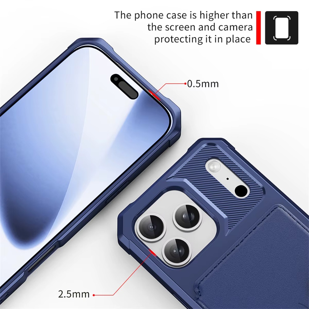 Apple iPhone 18 17 Air 16E 16  - Leather Wallet Card Holder Phone Cover incelemesi ve fiyatı