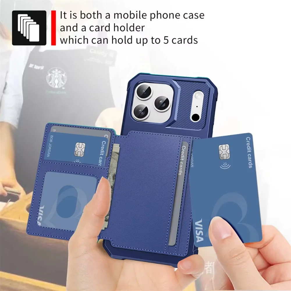 Apple iPhone 18 17 Air 16E 16  - Leather Wallet Card Holder Phone Cover incelemesi ve fiyatı