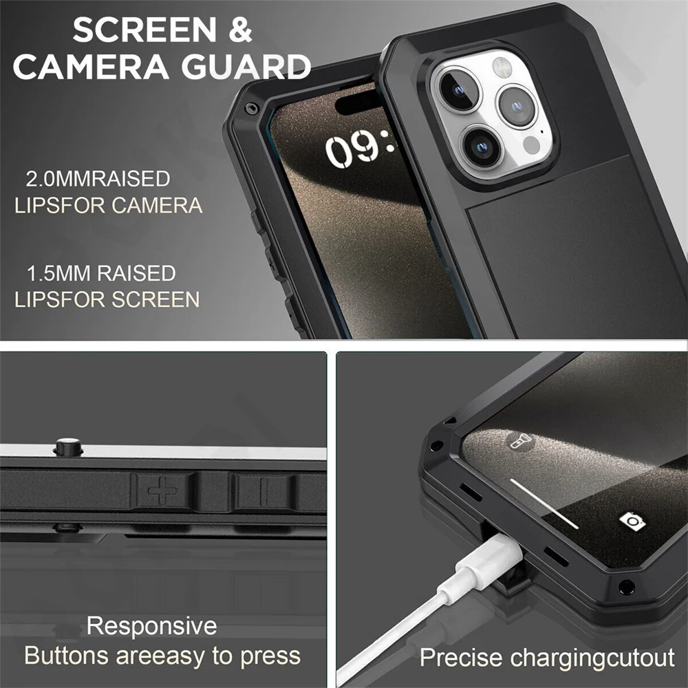iPhone 17 16 15 14 13 12 11 Pr - Heavy Duty 360 Full Body Protective Case incelemesi ve fiyatı